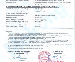 GIẤY KIỂM NGHIỆM RƯỢU SÂM CAU